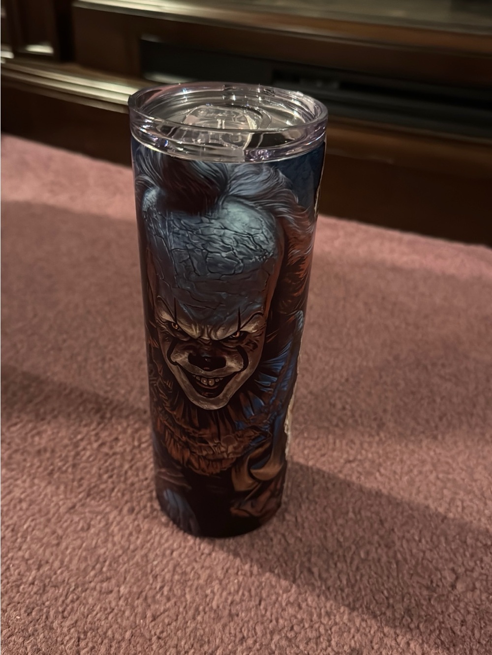 Collector's Blue Horror Clown Tumbler - Unbranded